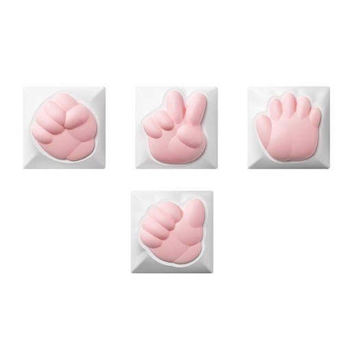 Kawaii Cute Soft Silicone Cat Paws Corgi Buttock OEM ABS Keycap - Photo 11/18