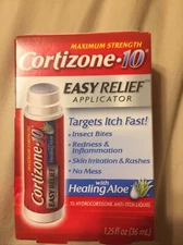 Cortizone 10 Easy Itch Relief Applicator Healing Aloe Maximum Strength 1.25oz