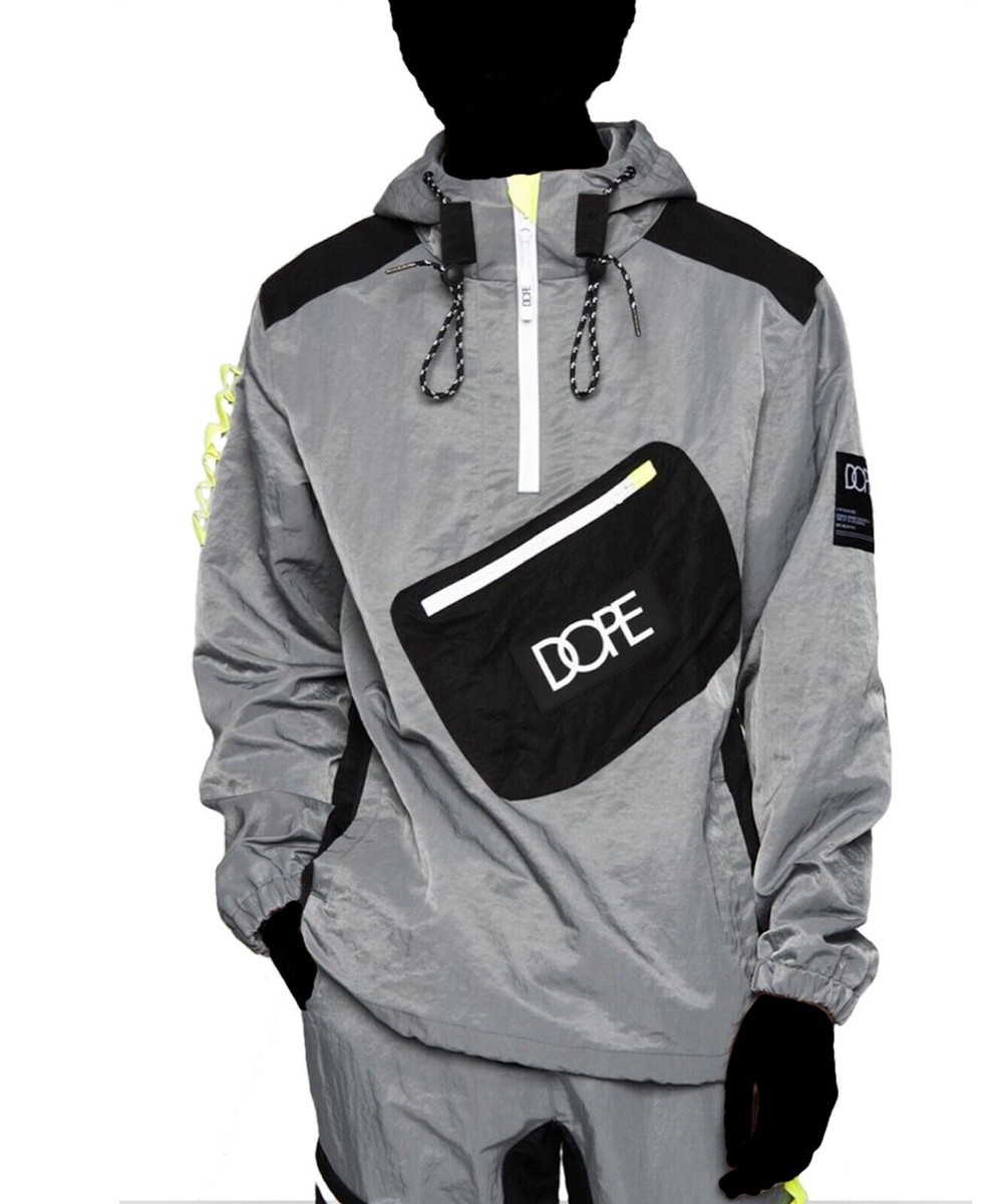 New Dope Nomad Anorak Grey Men's Windbreaker water-resistant