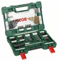 Bosch V-Line Box, Bohrer- Und Bit-Set, 91-Teilig, Ratschen-Schraubendreher