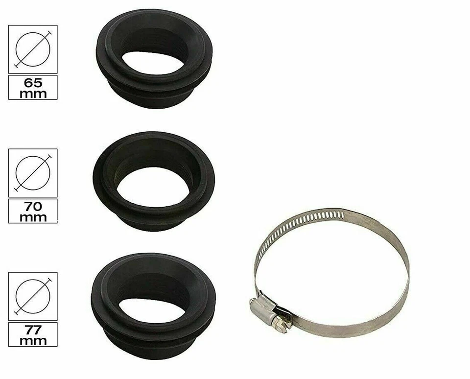 Filtre À Air Cornet Kit D'Admission Direct 76mm Carbone Pour Renault Citroen - Photo 3/4