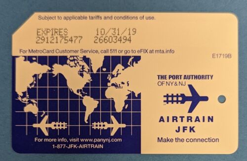 Air Train JFK, NYC MetroCard-Expired, Mint condition - Zdjęcie 1 z 2