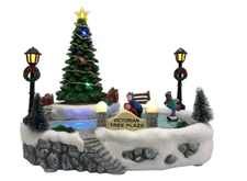 St Nicholas Village Tree Square Rotating Tree Plaza Music Lights