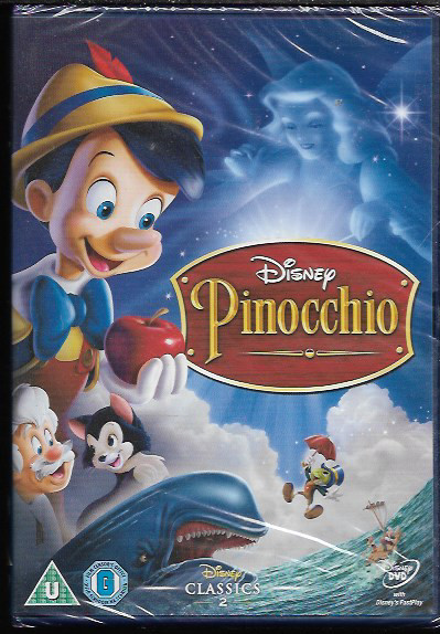 PINOCCHIO WALT DISNEY NO. 2 ON SPINE GENUINE R2 DVD NEW/SEALED