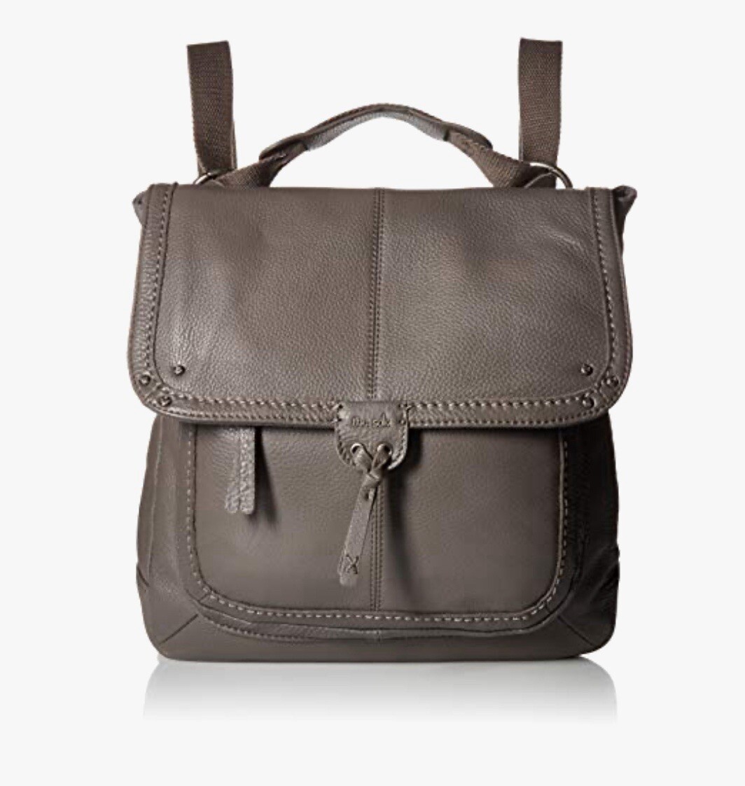 The Sak Ventura Classic Genuine Pebbled Leather Convertible Backpack Light Gray THE SAK Women main image 3