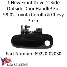1 New Front Drivers Side Exterior Door Handle For 98-02 Toyota Corolla Chevy