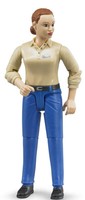 Bruder - Kastanienfrau Mit Beigem Hemd Und Blauer Hose - 1/16 - BRU60408
