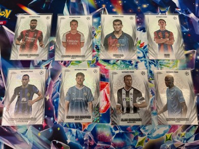 2023/24 Topps UCC Flagship Ultimate Stage - Gavi, Giroud, de Bruyne, Rivaldo