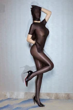 Bodyhose Bodystocking Plus Size Jumpsuit Womens Nylon Bodysuit Super Shiny