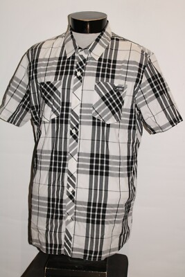 FMF Racing Mens Large L Plaid Button-up shirt Combine ship Discount
