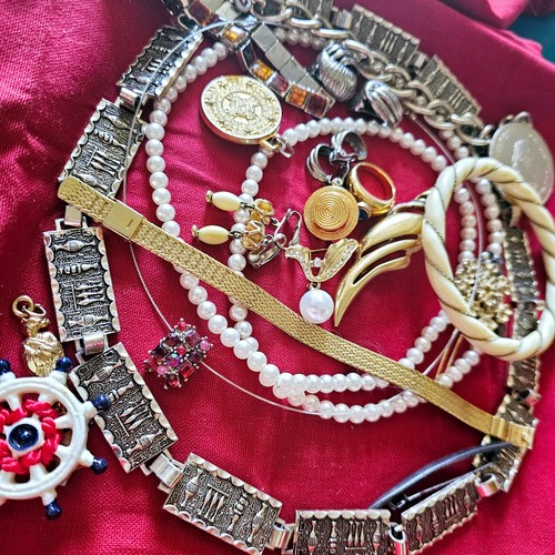 Lot de bijoux vintages récents à porter détourner ou restaurer - lbb0532 - Foto 3 di 5