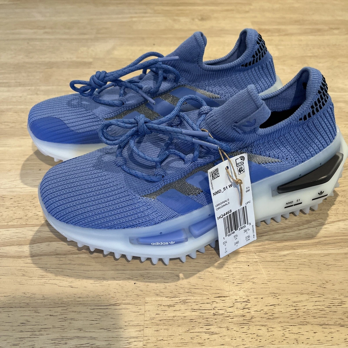 New Adidas NMD_S1 W Blue Fusion HQ4468 Women's Size 7 Men's Size 6