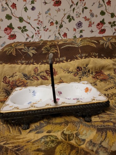 Rare Doulton Burslem Scone & Muffin Silverplate Serving Tray~Victorian High Tea - Picture 3 of 19