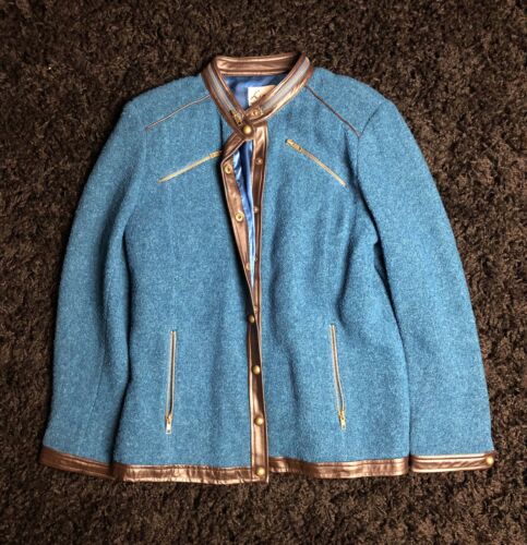 Jacket Linea by Louis Dell'Olio Blue Womens Size … - image 1