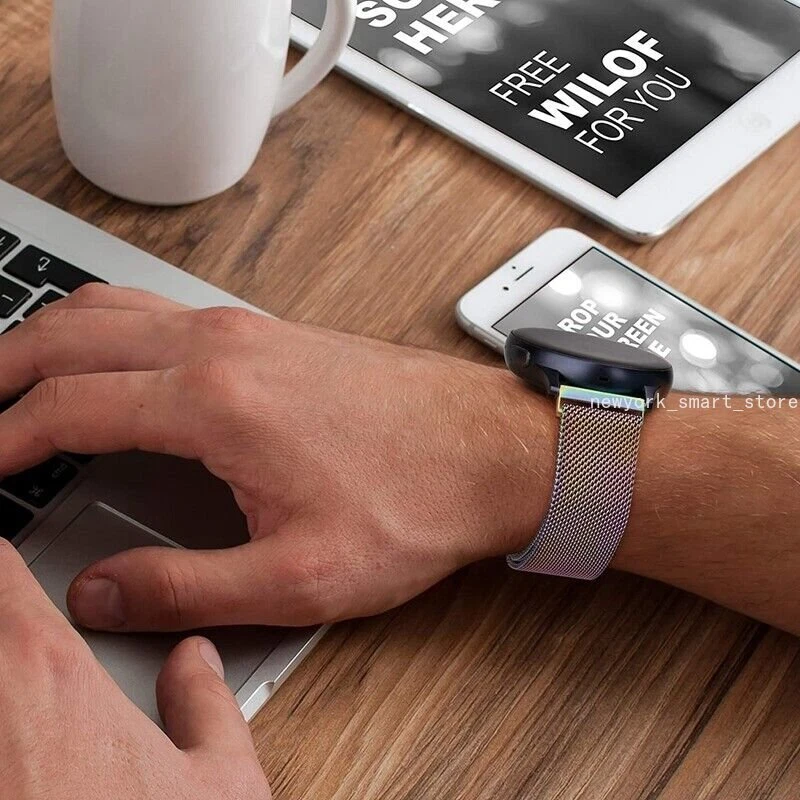 Correa de reloj milanesa de metal para reloj Samsung Galaxy 4 5 6 7 40/44/42/43/47 m Foto 3 de 4