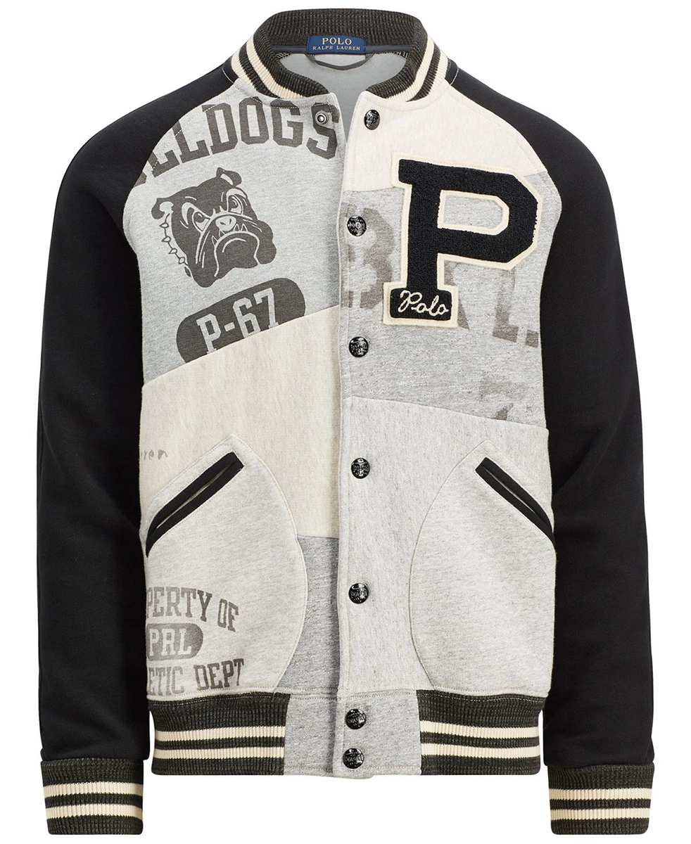 Patchwork Baseball Jersey Blouson - Men - Ready-to-Wear