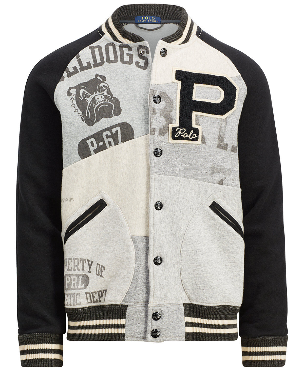 polo varsity jacket mens