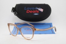 NEW COACH HC 6177 5654 CLEAR BROWN GOLD AUTHENTIC EYEGLASSES 52-17