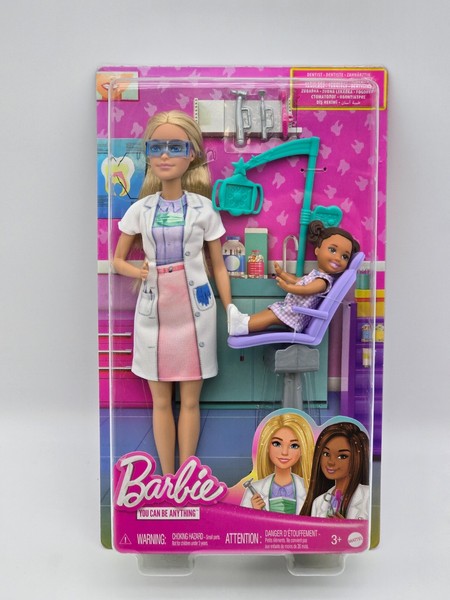 Barbie ZahnäRztin Playset JCR74 – Mattel Barbie Mit Patienten & ZubehöR | Neu-image