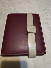 Creative Memories Burgundy/Beige Strap PicFolio 6x7 Minutes Album Easel