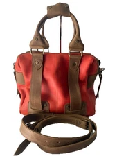 Genuine THICK Distressed Leather Tote Weekender Crossbody Bag Handmade READ