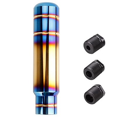 BARTOO Aluminum Alloy Heavy Weighted Shifter Knob, 5'' Auto Gear Gold plated