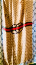 GUCCI Schal Tuch mit GG Muster Seide NEU  180...
