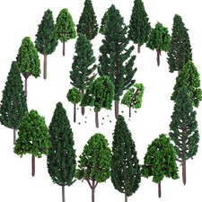 22 Pieces Model Trees 1.18 to 6.29 Inch Mixed Miniature Fake Diorama Tree Tra...