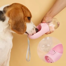 550 ml Portable Dog Water Bottle Leakproof Travel Bowl Outdoor Pet Feeder Puppy