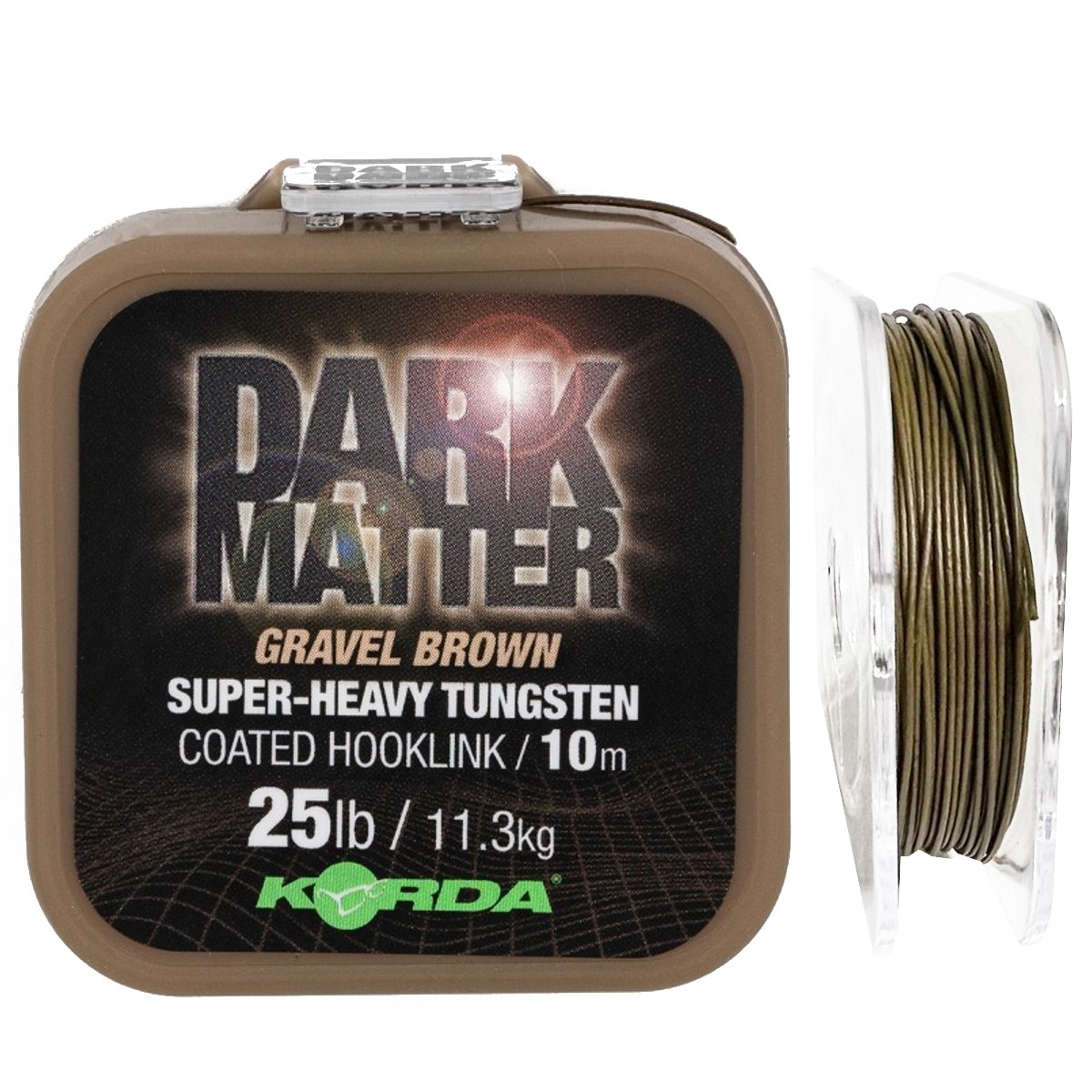 Korda Dark Matter Tungsten Braid Brown 25lb Carp Fishing Rig Making Hooklink