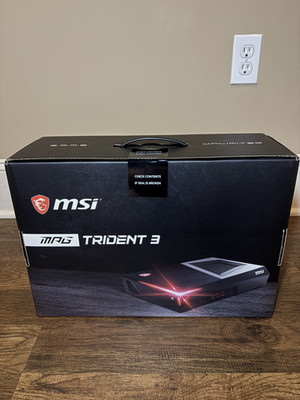 MSI Trident 3 Gaming Computer Black GTX 1660 SUPER I5-10400F 2.9GHz 8GB DDR4 RAM
