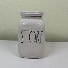 Rae Dunn Large Ceramic "STORE" Canister 8  x 4.5  