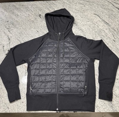 Old Navy Active Dynamic Fleece Quilted Hybrid Zip Up Hoodie