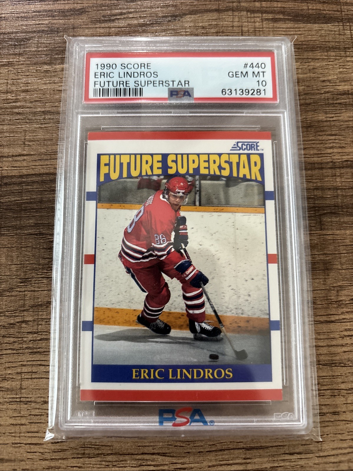 1990-91 Score American Eric Lindros Rookie #440 PSA 10 - Flyers - HOF RC