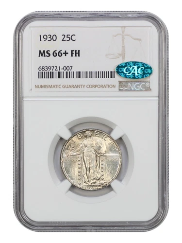 1930 25C NGC/CAC MS66+FH - Standing Liberty Quarter