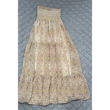 Show Me Your Mumu Tube Top Midi Dress/ Maxi Skirt Small Tiered