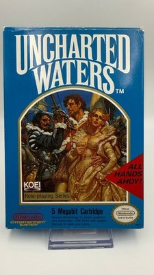 Uncharted Waters NES Nintendo CIB Complete /w Map RPG Strategy