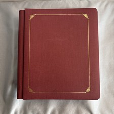 Creative Memories 8x10 Scrapbook Album Hinge/Strap Style Burgundy New