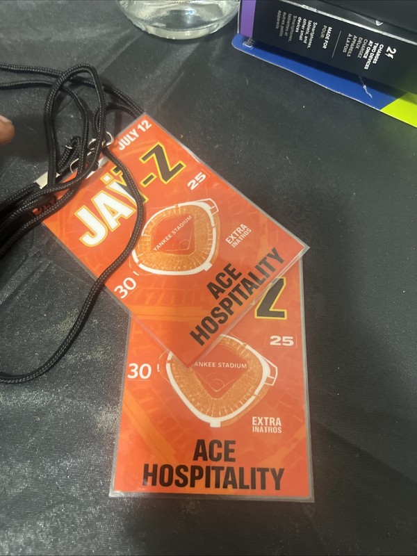 Set Of Jay Z Yankee Stadium Concert Ace Hospitality Concert Passes 