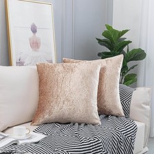 Crushed Velvet Cushion Covers Throw Sofa Pillow Cases Cover 17" 20" 22" 24"