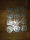 Lot of 12 Kennedy half dollar 40% percent silver