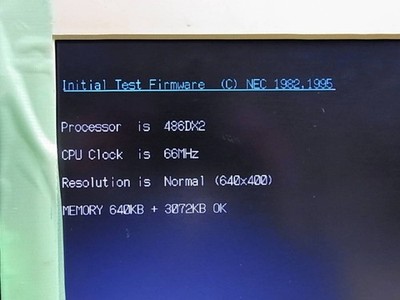 NEC PC-9801BX4/U2 Vintage Desktop PC 486DX 66MHz 3.6MB RAM Tested