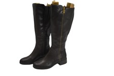Style  Co GARRIGANP Boots Womens Size 10 Brown Knee High Riding Zip Block Heel