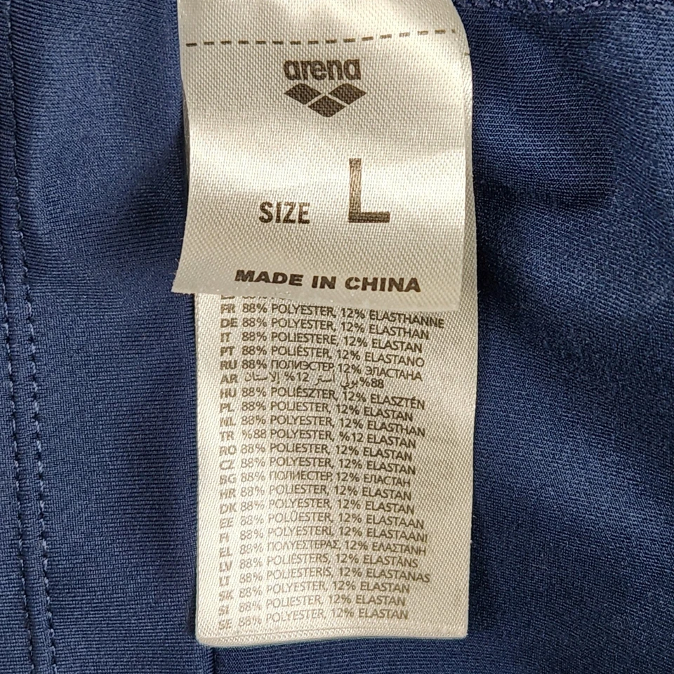 Chaqueta Pullover Team USA Swimming Arena Tech 1/2 Cremallera Para Hombre Grande Azul Ligera Foto 4 de 4