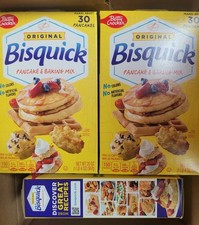 3 Pk Betty Crocker Bisquick Original Pancake  Baking Mix 20 oz EXP 11/26