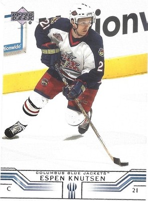 2001-02 Upper Deck - Espen Knutsen #53 Columbus Blue Jackets
