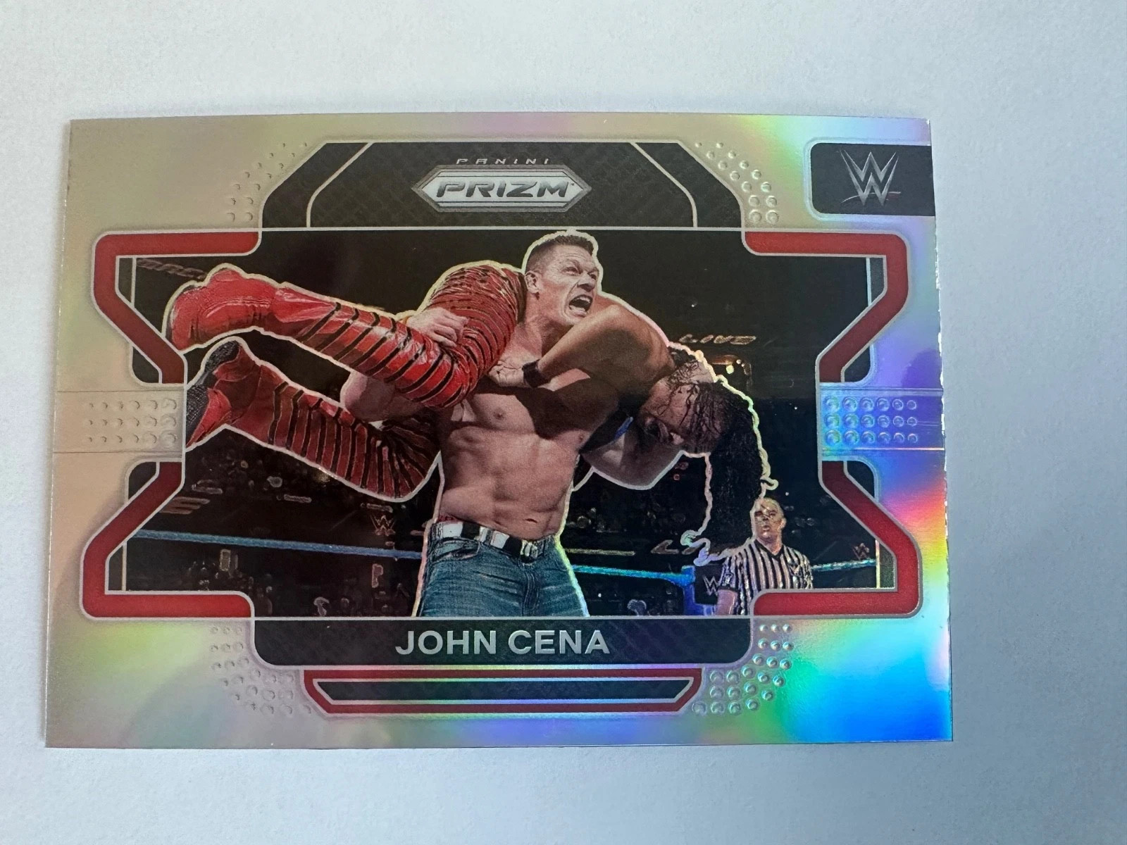 2022 Panini Prizm WWE John Cena Silver Prizm #45