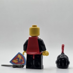 LEGO Black Knight Minifigure 1980s Castle (cas17) Cape, Sword 6085 6073 6060