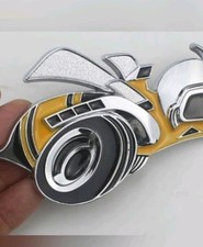 Metal Bee Badge Emblem Adhesive Back More Colors Grille Version Available