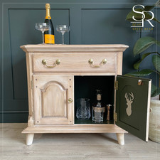 Vintage Oak Cabinet | Restored Thomasville Sideboard | Rustic Oak storage Cabine
